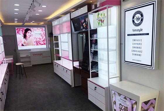 化妆品展柜,化妆品展示柜,化妆品柜台,化妆品柜