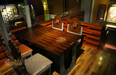 印度风情的甘尼仕个性餐饮桌椅定制——大唐格雅展柜