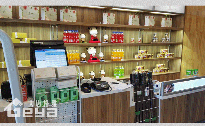 产品展示-南京牛首山超市钢木货架
