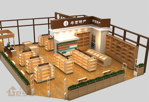 钢木货架-木质货架-南京展柜厂